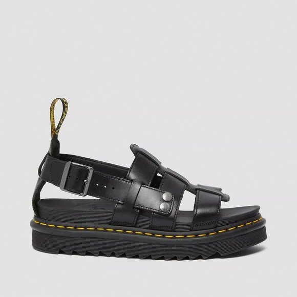 Dr. Martens Terry Men\'s Size 9 Black Leather Fisherman Sandals (size info below) main image 8